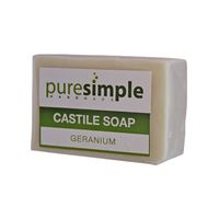 Pure Simple Geranium Castile Soap 